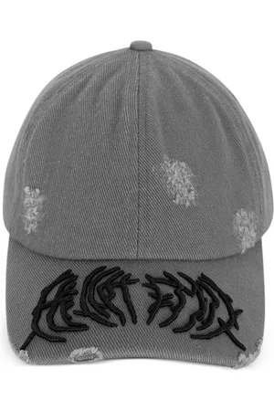 HELIOT EMIL Distressed-effect baseball cap