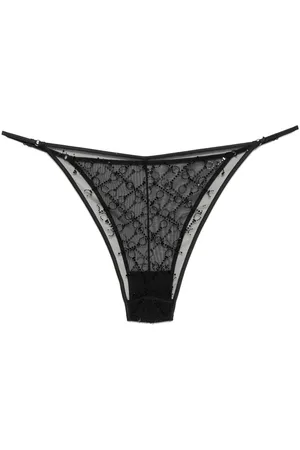 Kiki de Montparnasse Handcuff rhinestone-embellished string briefs