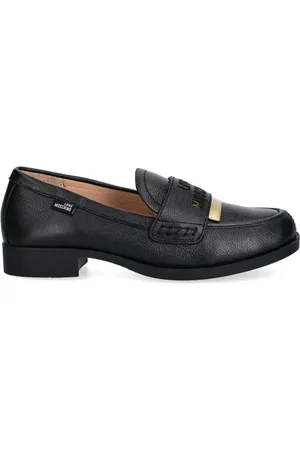 Moschino Debossed-logo loafers
