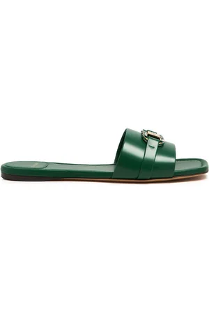 Salvatore Ferragamo Leah leather slides