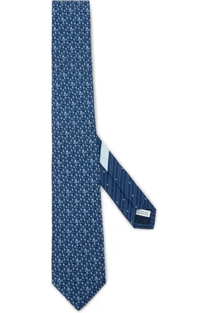 Salvatore Ferragamo Tag-print silk tie