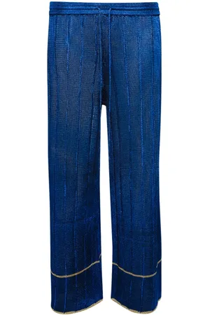 Calle Del Mar Wide-leg ribbed trousers