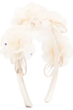 Self-Portrait Flower-appliqu?? head band