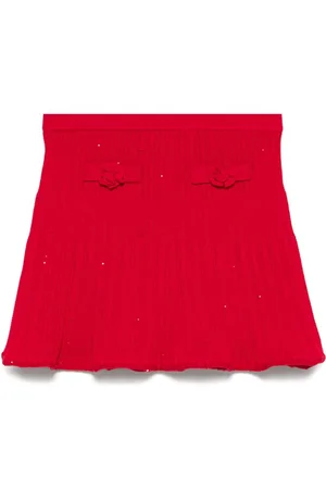Self-Portrait Ribbed-knit skirt