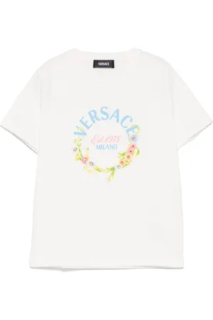 VERSACE Versace-Milano-print T-shirt
