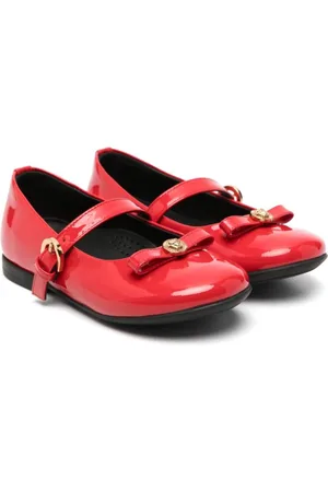 VERSACE Gianni Ribbon ballerina shoes