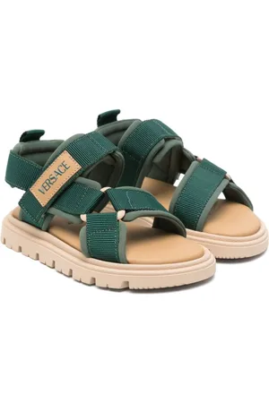 VERSACE Logo-patch sandals