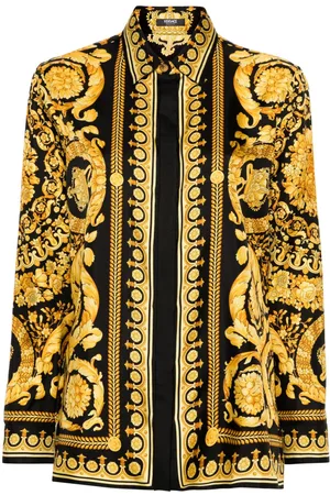 VERSACE Heritage Barocco-print silk shirt