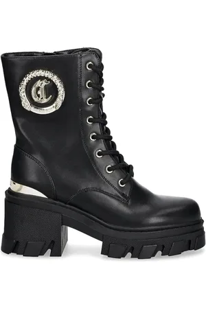 Roberto Cavalli Logo-plaque boots