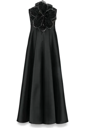 NISSA Floral-appliqu?? maxi dress