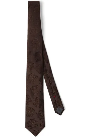 Brunello Cucinelli Paisley-jacquard silk tie