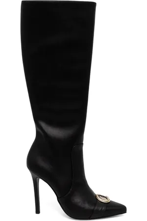 Roberto Cavalli Logo-plaque boots