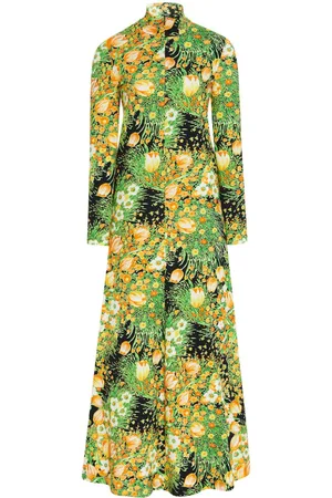 ROSETTA GETTY Zip-up turtleneck maxi dress