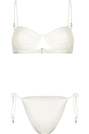 Noire Swimwear Monowire satin bikini set