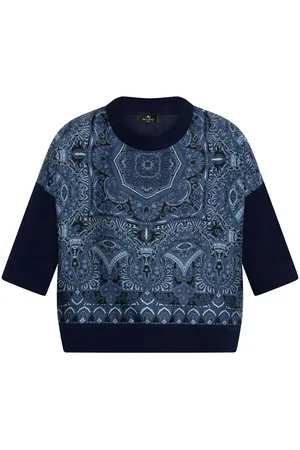 Etro Paisley-print knit top
