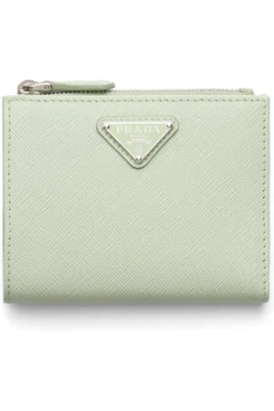 Prada Triangle-logo leather wallet