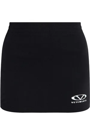 Vetements Logo-print mini skirt