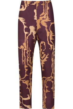 Lenny Niemeyer Abstract-print silk trousers
