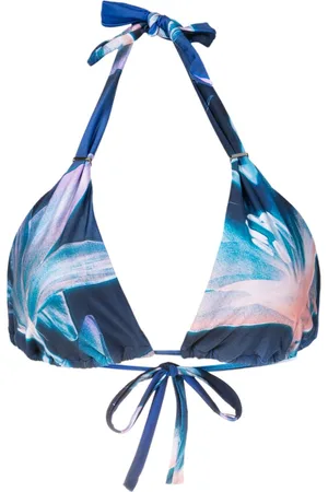 Lenny Niemeyer Floral-print halterneck bikini top