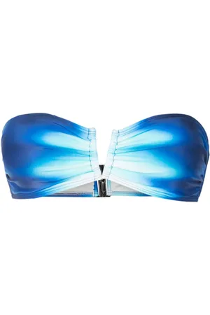 Lenny Niemeyer Abstract-print bandeau bikini top