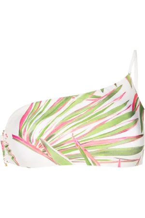 Lenny Niemeyer Abstract-print one-shoulder bikini top