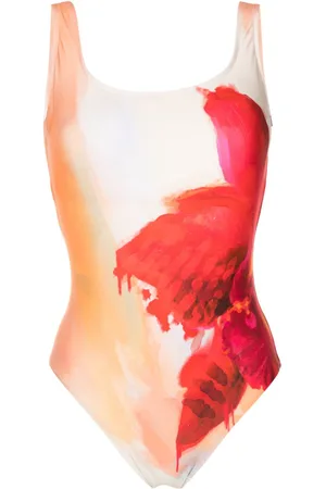 Lenny Niemeyer Flora-print open-back swimsuit