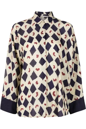 Lenny Niemeyer Geometric-print wide-sleeve shirt