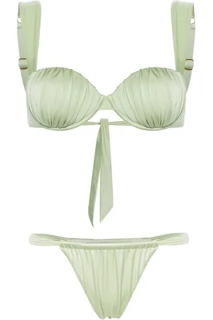 Noire Swimwear Cheeky ruched bikini set