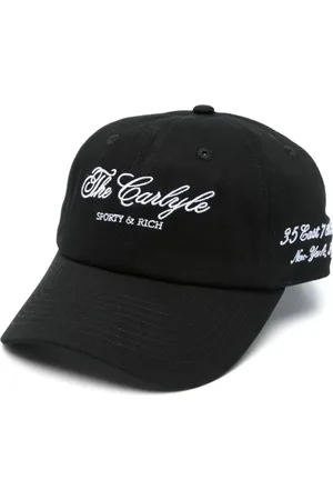 Sporty & Rich Slogan-embroidered cap