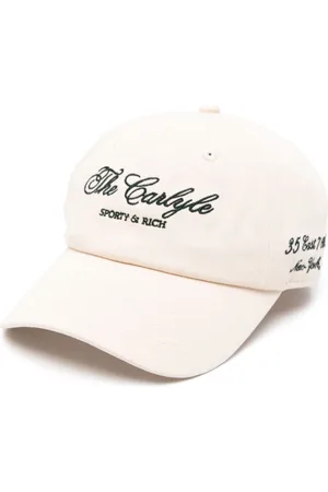 Sporty & Rich Slogan-embroidered cap