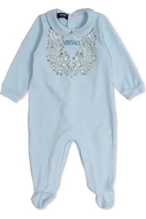 VERSACE Logo-print romper