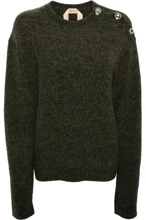 Nº21 Crystal-embellished sweater