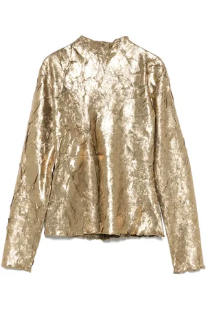 Ganni Crinkled top