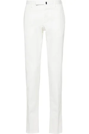 Incotex Mid-rise tapered chinos