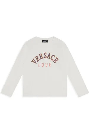 VERSACE Logo-embroidered T-shirt