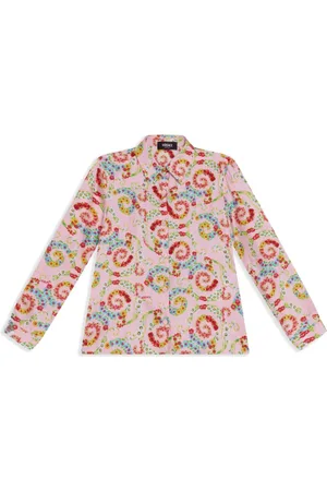 VERSACE Floral-print shirt