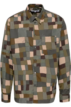Maison Kitsuné Geometric-print shirt