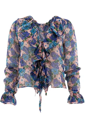 BODE Floral-print blouse