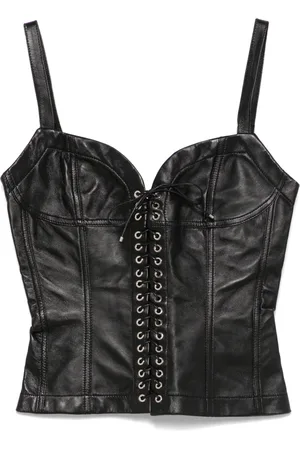 Ludovic De Saint Sernin Leather bustier top