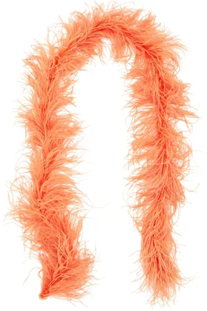 J.W.Anderson Boa feather-detailing scarf