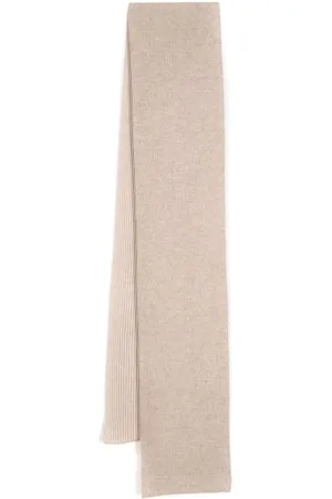 N.PEAL Plated Rib scarf