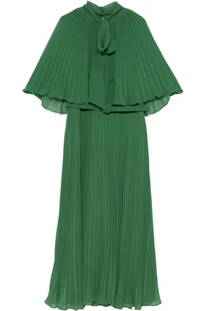 Self-Portrait Chiffon cape midi dress