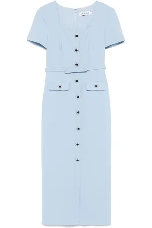 Self-Portrait Crepe midi dress