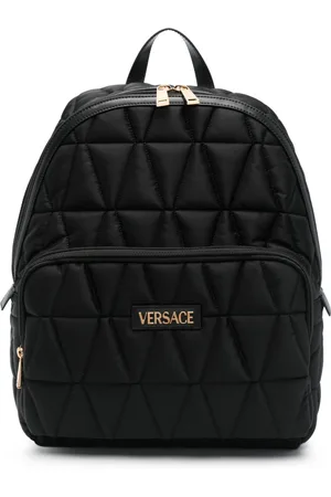 VERSACE Logo-lettering backpack