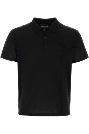 VALENTINO GARAVANI Flower-appliqu?? cotton polo shirt