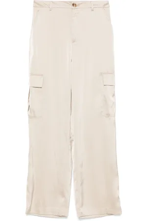 DKNY High-rise satin trousers