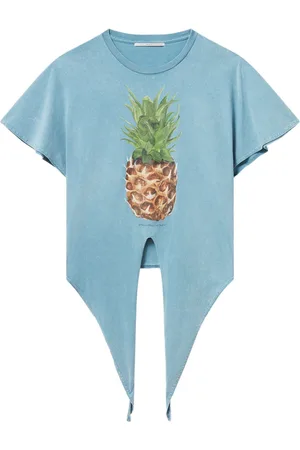 Stella McCartney Pineapple-print cotton T-shirt