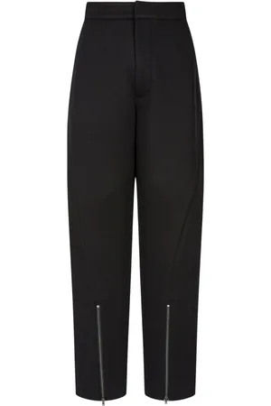 Studio Tomboy Neoprene zip-fastening trousers