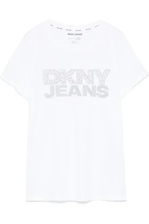 DKNY Studded-logo T-shirt