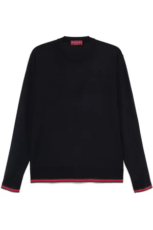 Gucci Web-trim wool sweater